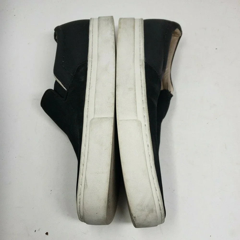 Saturdays NYC Men's Vass‎ Slip on Sneakers Black White Size 6